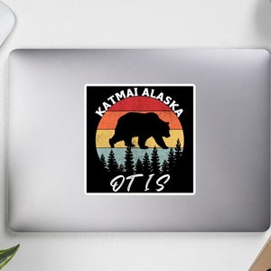 Otis the Bear Sticker, Otis Bear Katmai, Otis Bear 480, Katmai Alaska Sticker, Otis Sticker, Bear Sticker, Alaska Sticker,