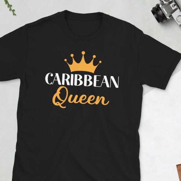Caribbean Queen Shirt, Caribbean Shirt, Trinidad and Tobago Shirt, Jamaica Shirt, Barbados Shirt, Dominica Shirt, Haiti Top, Puerto Rico Tee