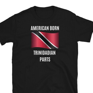 Trinidad and American Shirt, Trinidad Shirt, Trinidad Flag, Trinidad Print, Trini Shirt, Trinidad Gift, Trinidad Christmas Gift,