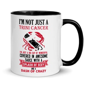 Textured Print Trinidad Cancer Tasse, Trinidad und Tobago Tasse, Trinidad Muttertag, Trinidad Flagge, Trinidad Vatertag, Trinidad Mom Geschenk