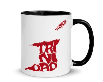 Trinidad and Tobago Mug, Trinidad and Tobago, Trinidad Map, Trinidad Print, Trinidad and Tobago Art, Trinidad Gift, Trinidadian, Trini,
