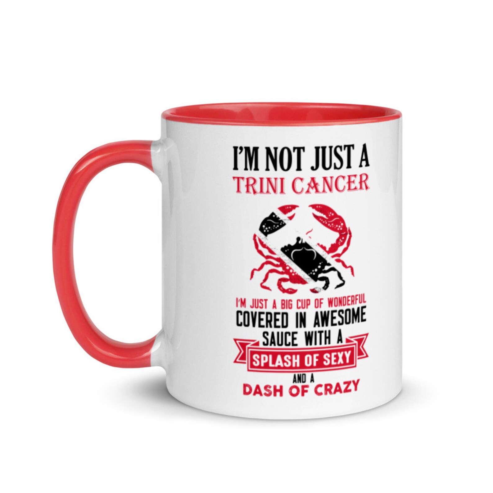 Textured Print Trinidad Cancer Mug Trinidad and Tobago Mug Etsy