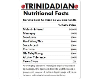 Trinidad Flag, Trinidad Sticker, Trinidad and Tobago, Trinidad Print, Trinidad Gift, Trinidad Design, TNT Sticker, Trinidadian Sticker