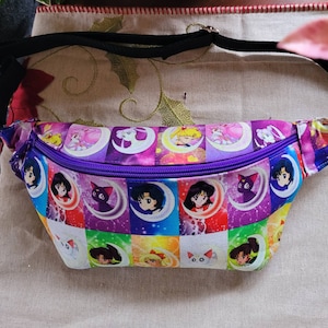 Sailor Moon fanny pack with adjustable and crossbody strap