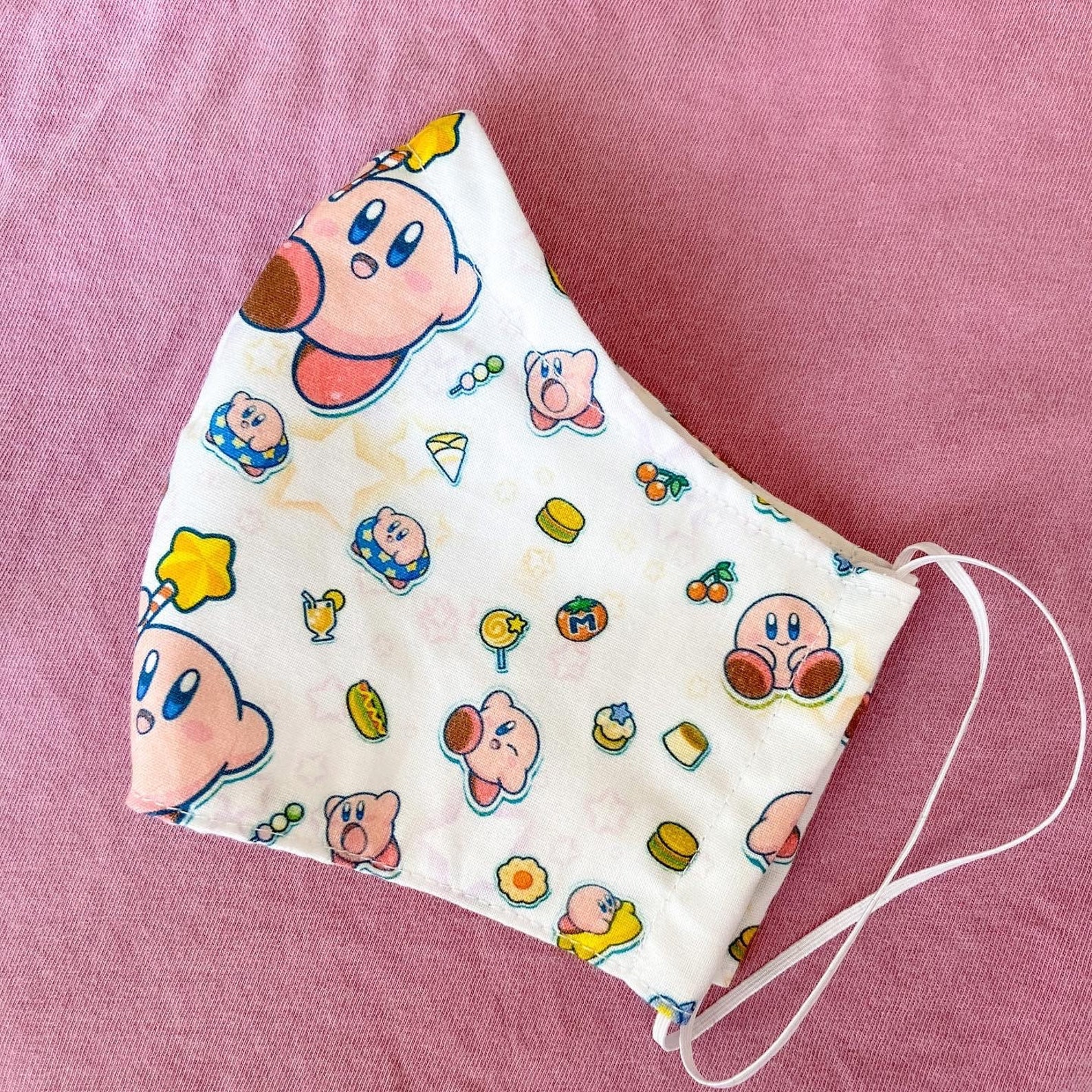 Kirby Face Mask With Nose Wire and Filter Pocket Etsy