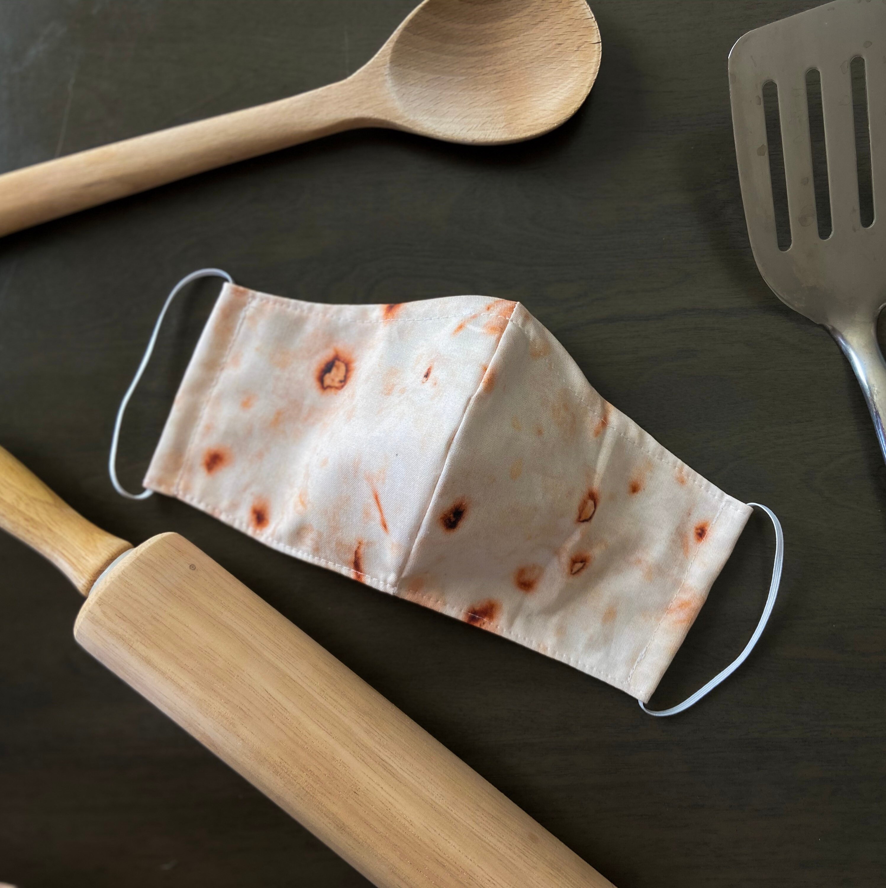 Tortilla Face Mask with Filter Pocket Adult and Kids Size Etsy