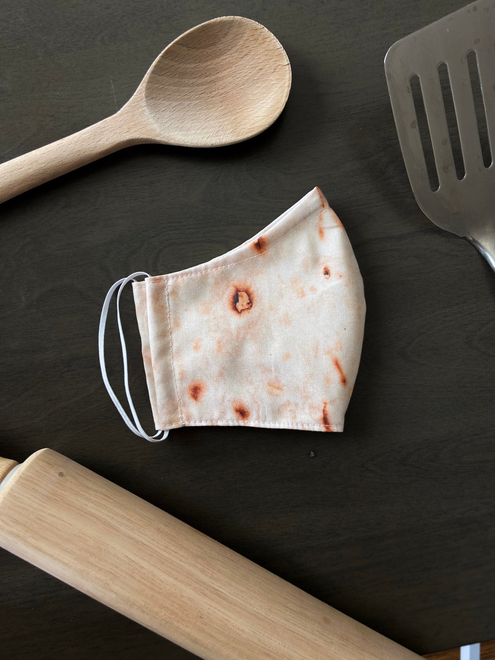 Tortilla Face Mask with Filter Pocket Adult and Kids Size Etsy