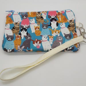 Katzen und Hunde Freihand Handgelenk Geldbörse mit Reißverschluss - Perfekt zum Skaten, Wandern, Fitness-Studio & Sport Essentials