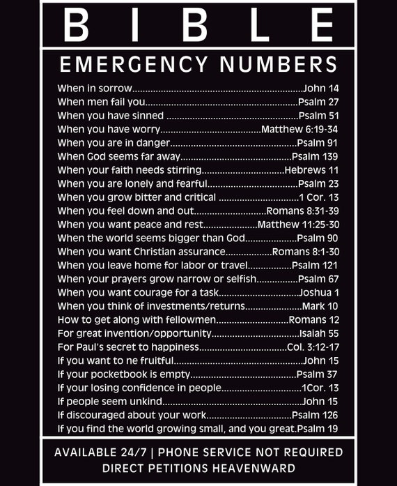 bible emergency numbers download file png file dowload png etsy