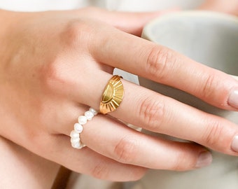 Ring “Lina” | Freshwater pearls | Pearl ring | Jewelry | Love for little things