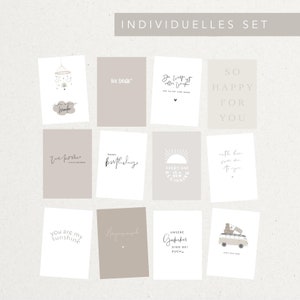 individueller Mix aus Postkarten| Karten zum selbst zusammenstellen | zum Geburtstag, Hochzeit, Geburt, Umzug, Feiertagen, viele Anlässe