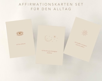 Affirmation card set for everyday life | 40 affirmations for every day | Encouragement cards | Affirmation | Self-love