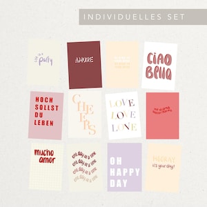 individueller Mix aus Postkarten| Karten zum selbst zusammenstellen | zum Geburtstag, Hochzeit, Geburt, Umzug, Feiertagen, viele Anlässe