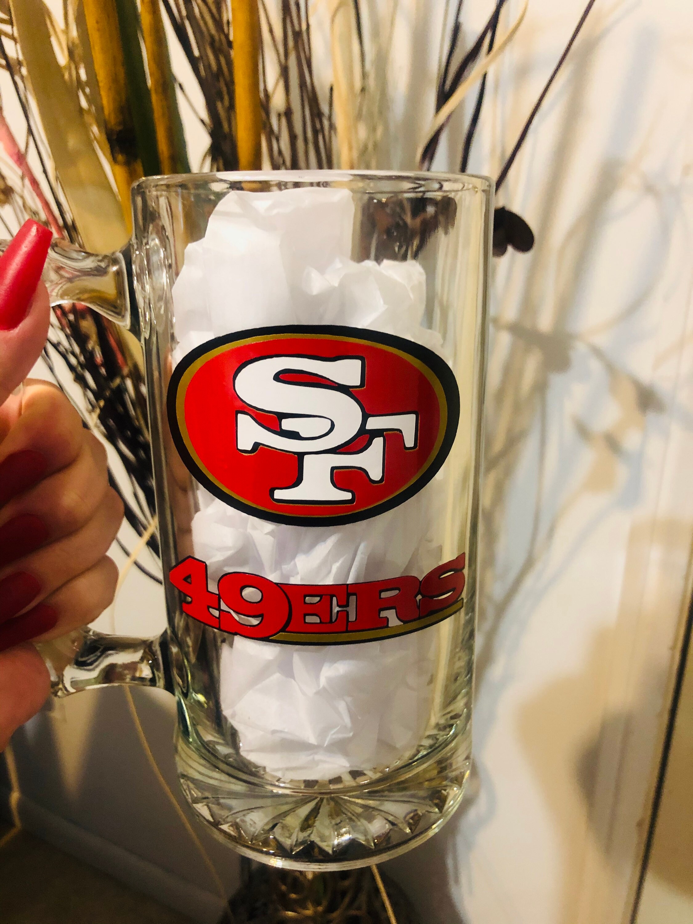 Personalized Sports Team Beer Mugs Patriots Beer Mug 49ers Etsy
