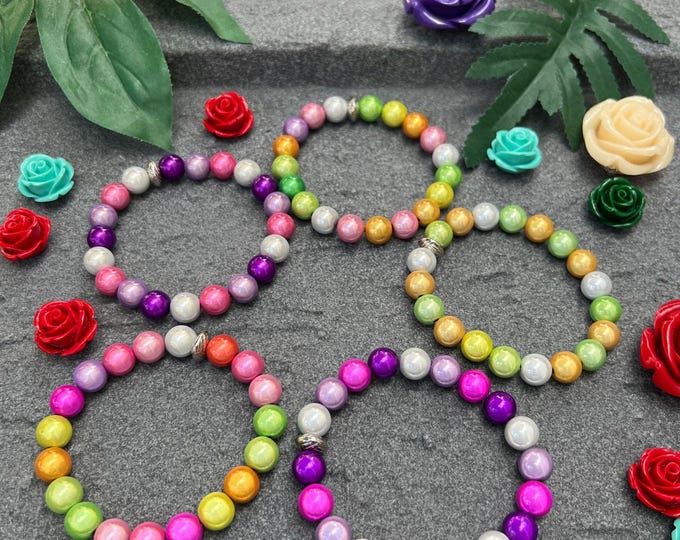 Miracle Beads Bracelet 10 mm Polaris Beads, various beautiful luminous 3D beads, striking design, miracle beads, autumn colors