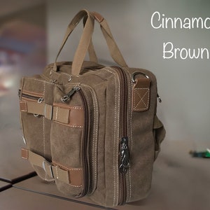 Travel Hiking Camping Rucksack Convertible Backpack Women Travel Backpack Travel Bag Men Women College Bag Unisex Bag Backpack Cinnamon Brown