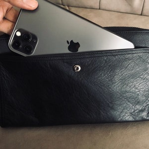 Cartera personalizada para hombre, cartera larga para hombre, cartera larga de cuero personalizada, cartera de cuero para hombre, cartera de cuero personalizada para hombre