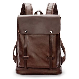 Sac à dos en cuir végétalien pour femme, sac à dos personnalisé pour ordinateur portable, sac à dos en cuir PU, sac à dos Macbook, sac à dos pour homme, sac à dos pour ordinateur portable