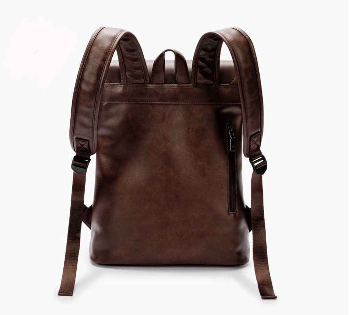 Personalized Laptop Backpack Women PU Leather Backpack - Etsy UK
