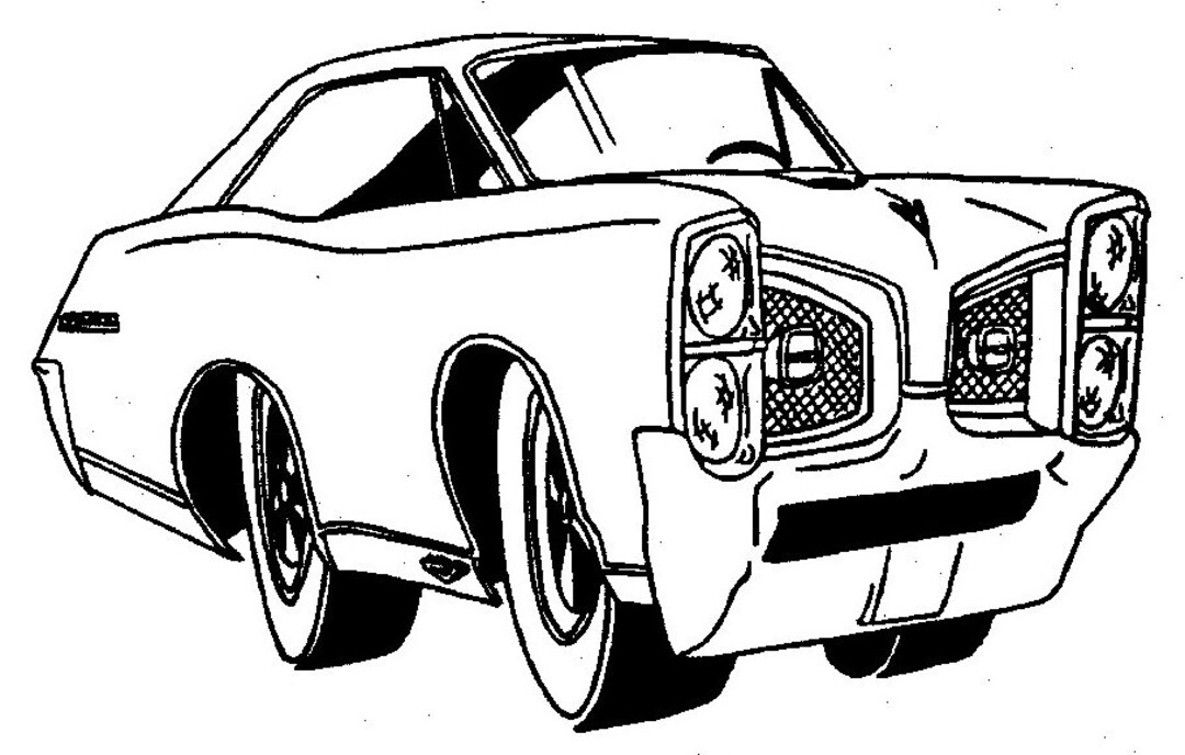 Handdesigned Unmounted Rubber Stamp '67 Pontiac GTO 1967 Etsy