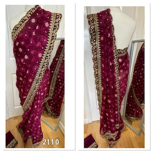 Organza  saree 2110