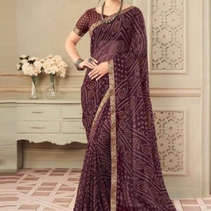 Bandhani print saree 2014