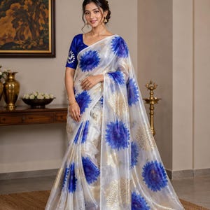 Sari de organza 4075