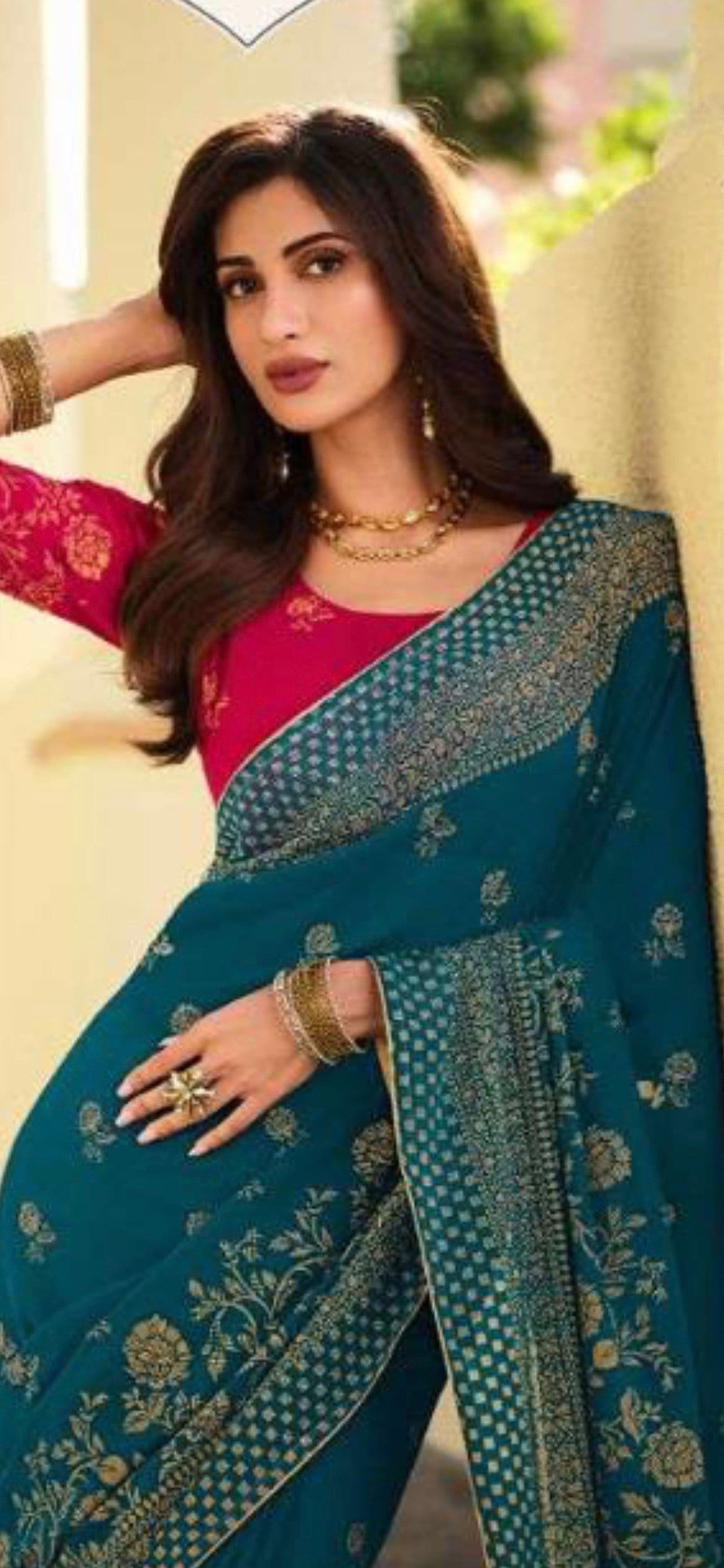 Party Wear Georgette Saree 945 Etsy Canada
