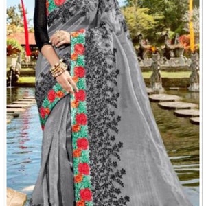 Organza saree/138