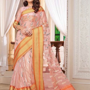 Organza saree ready to dispatch in Uk/297