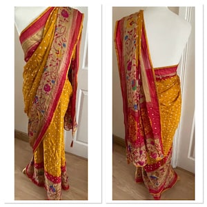 Sari de seda georgette 1818