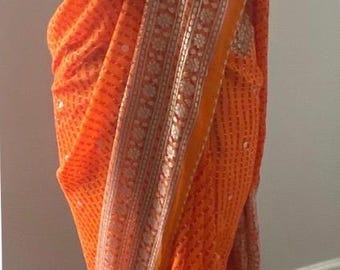 Sari con estampado de Lariya, 1842