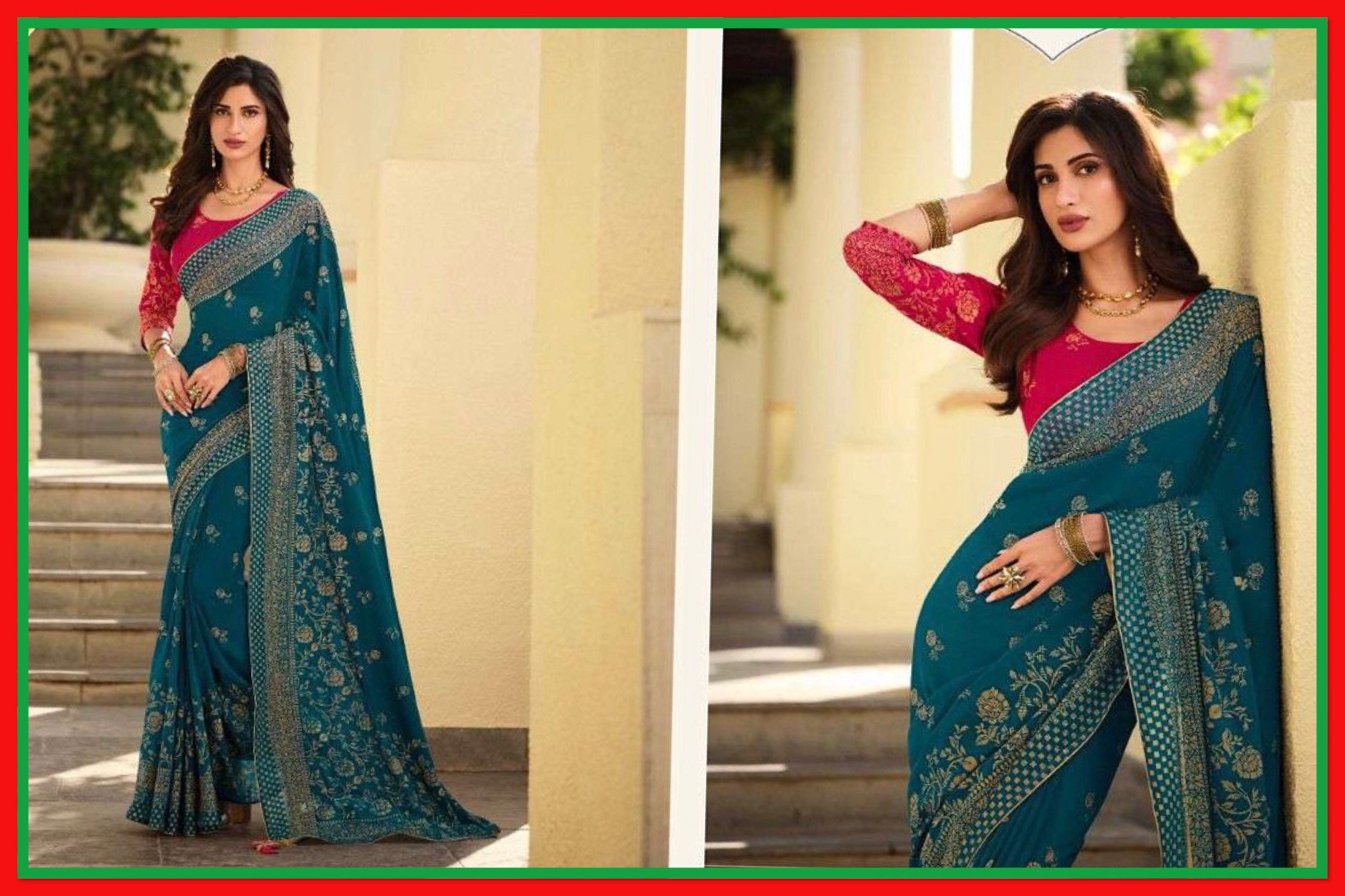 Party wear Georgette saree 945
