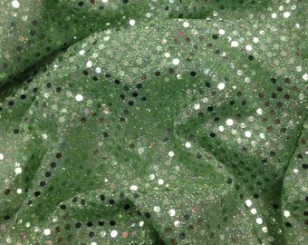 Sage sequins disco dots trans knit confetti 16 colors available sold per yard 44 inches wide