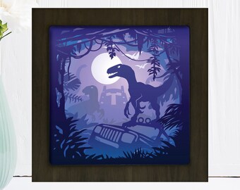 Download Dinosaur Shadow Etsy