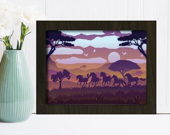 Download Horse Shadow Box Etsy PSD Mockup Templates