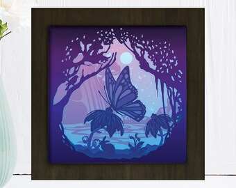 Free Free 105 Butterfly Shadow Box Svg SVG PNG EPS DXF File