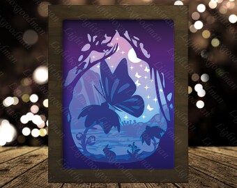 Free Free 191 Butterfly Shadow Box Svg SVG PNG EPS DXF File