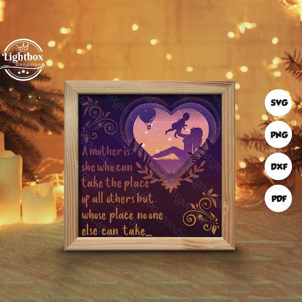 Mother's Day 1 Shadow Box Files, Paper Cut Light Box Template Files, Shadow Box Paper Cut, 3D Papercut Light Box SVG File DIY Mother's Day 1 Shadow Box Files, Paper Cut Light Box Template Files, Shadow Box Paper Cut, 3D Papercut Light Box SVG File DIY