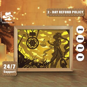 3d Zodiac Libra Silhouette, Shadow Box Templates, Paper Cut, Files for cricut, for Silhouette, Laser Cut Files, 3d Layered Art