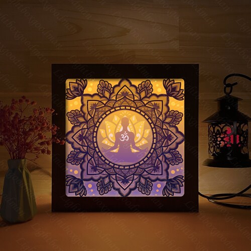 Red Fox 3D Paper Cut Light Box Template SVG Digital Download - Etsy