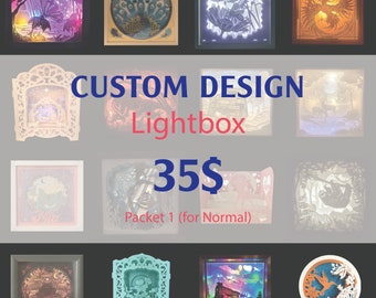 Paper cut light box customize design, customize SVG, personalized lightbox , customize gift, customize shadowbox - Normal, silhouette, DIY