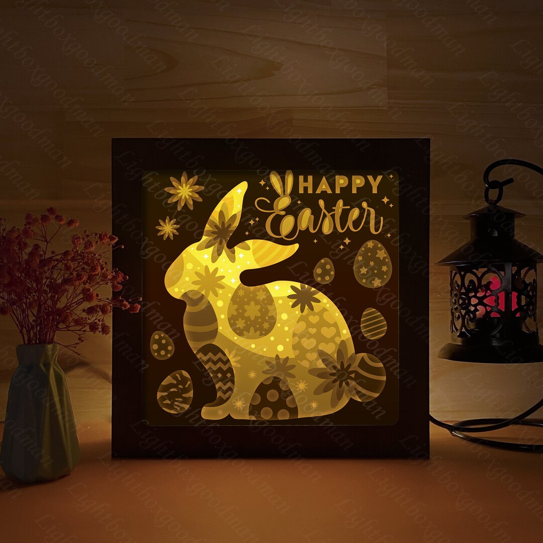 Easter 2 Shadow Box Svg 3D Easter Shadow Box Easter Paper - Etsy