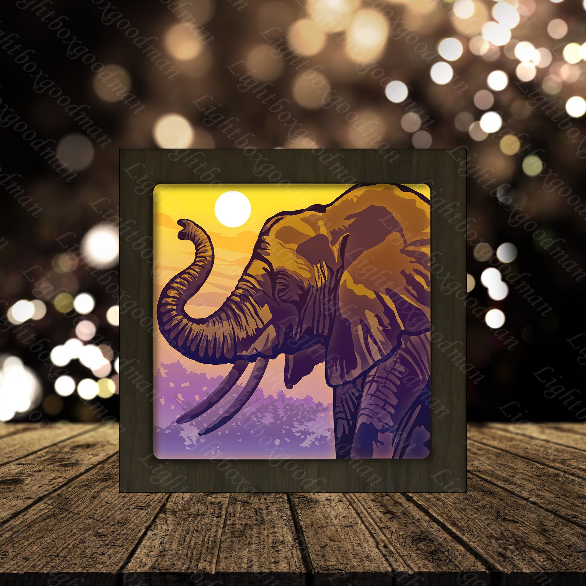 Free Free 76 Elephant Shadow Box Svg SVG PNG EPS DXF File