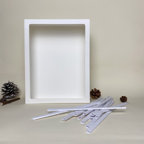 Frame and Spacer paper template 20.4x26.4 cm - shadow box template - 3D papercut light box Svg file - cutting Cricut - shadow paper cut Frame and Spacer paper template 20.4x26.4 cm - shadow box template - 3D papercut light box Svg file - cutting Cricut - shadow paper cut