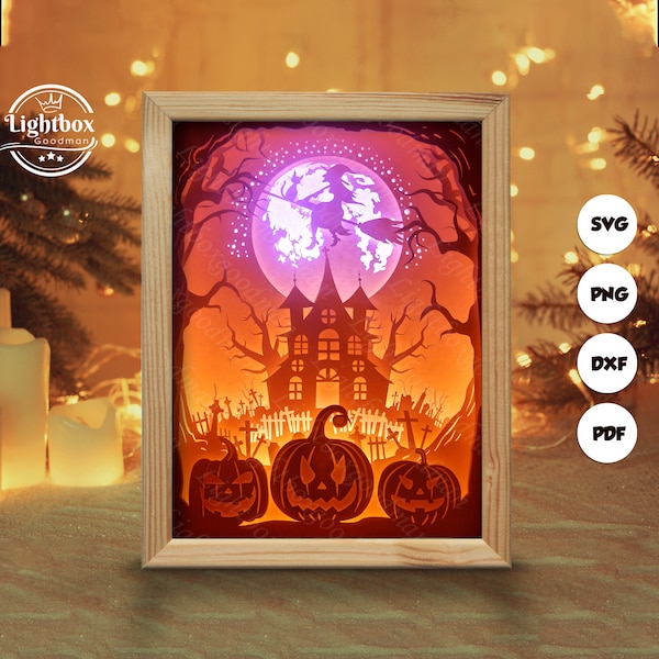 Halloween 3 Shadow Box Files, Paper Cut Light Box Template Files, Shadow Box Paper Cut, 3D Papercut Light Box SVG File DIY, Cutting Cricut Halloween 3 Shadow Box Files, Paper Cut Light Box Template Files, Shadow Box Paper Cut, 3D Papercut Light Box SVG File DIY, Cutting Cricut