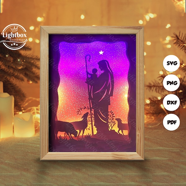Jesus 2 Shadow Box Files, Paper Cut Light Box Template Files, Shadow Box Paper Cut, 3D Papercut Light Box SVG File DIY, Cutting Cricut Jesus 2 Shadow Box Files, Paper Cut Light Box Template Files, Shadow Box Paper Cut, 3D Papercut Light Box SVG File DIY, Cutting Cricut