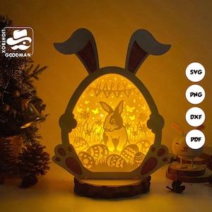 Easter 9 Lantern SVG - Easter Lantern Paper Cut - DIY Insect Paper Lantern - Paper Cutting Template - Easter Lantern Template
