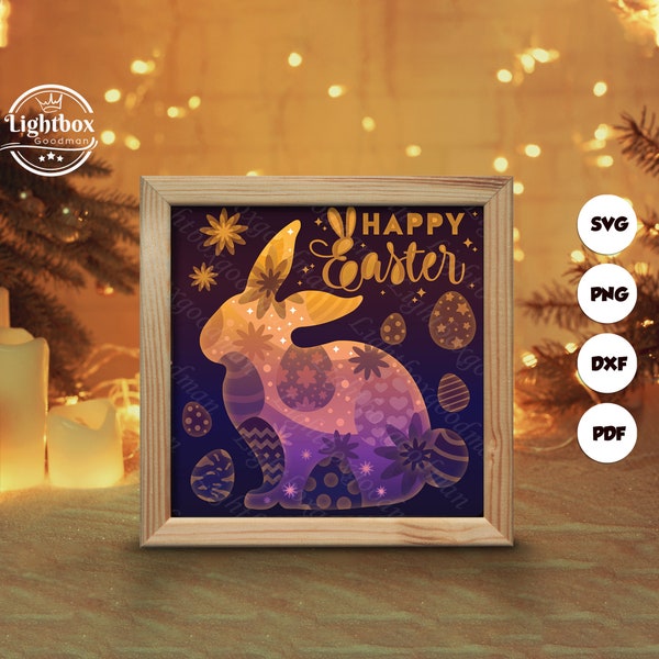 Easter 2 Shadow Box Files, Paper Cut Light Box Template Files, Shadow Box Paper Cut, 3D Papercut Light Box SVG File DIY, Cutting Cricut Easter 2 Shadow Box Files, Paper Cut Light Box Template Files, Shadow Box Paper Cut, 3D Papercut Light Box SVG File DIY, Cutting Cricut