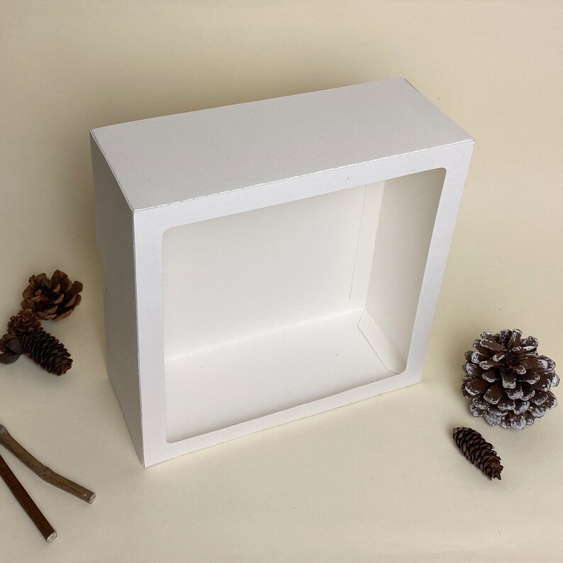 Paper Cut Light Box Frame Template 20.4x20.4 Cm - Shadow Box Template ...